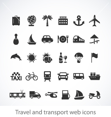 Vector Travel Icons Free Download