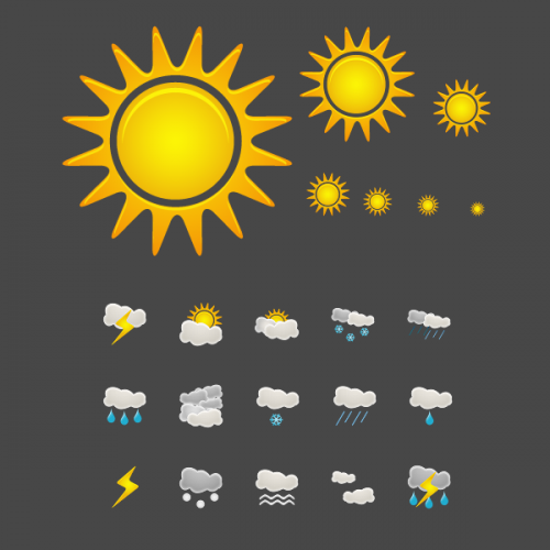 8 Beautiful Weather Icons Images