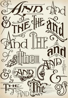 Vintage Hand Lettering Fonts