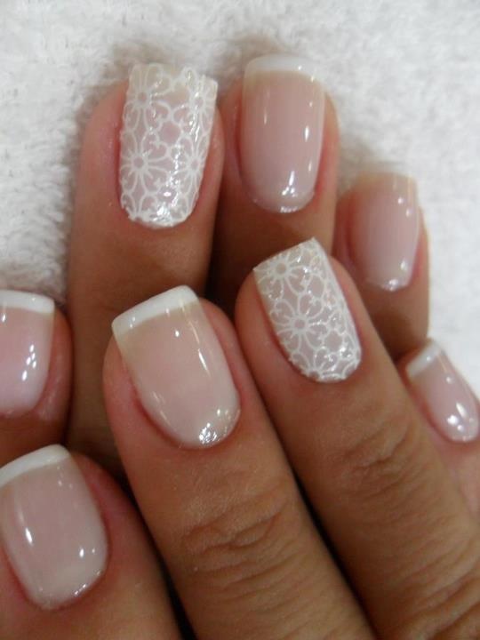 White Lace Nail Art