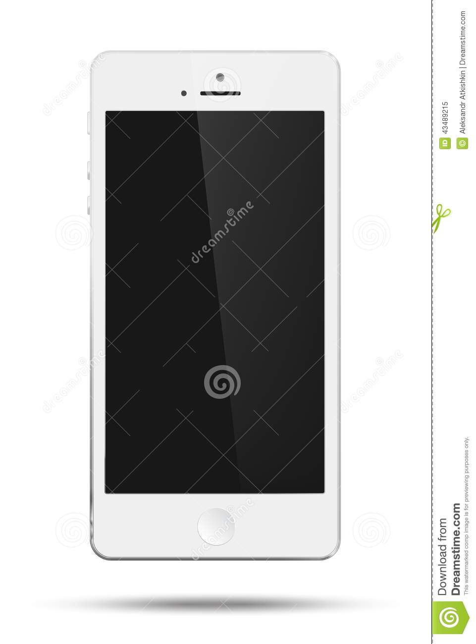 White Smartphone Vector