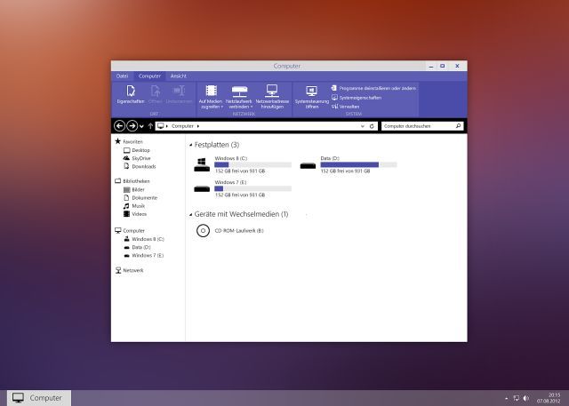 Windows 8 Metro File Explorer