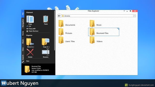 Windows 8 Metro File Explorer