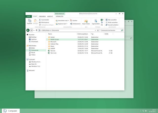 Windows 8 Metro File Explorer