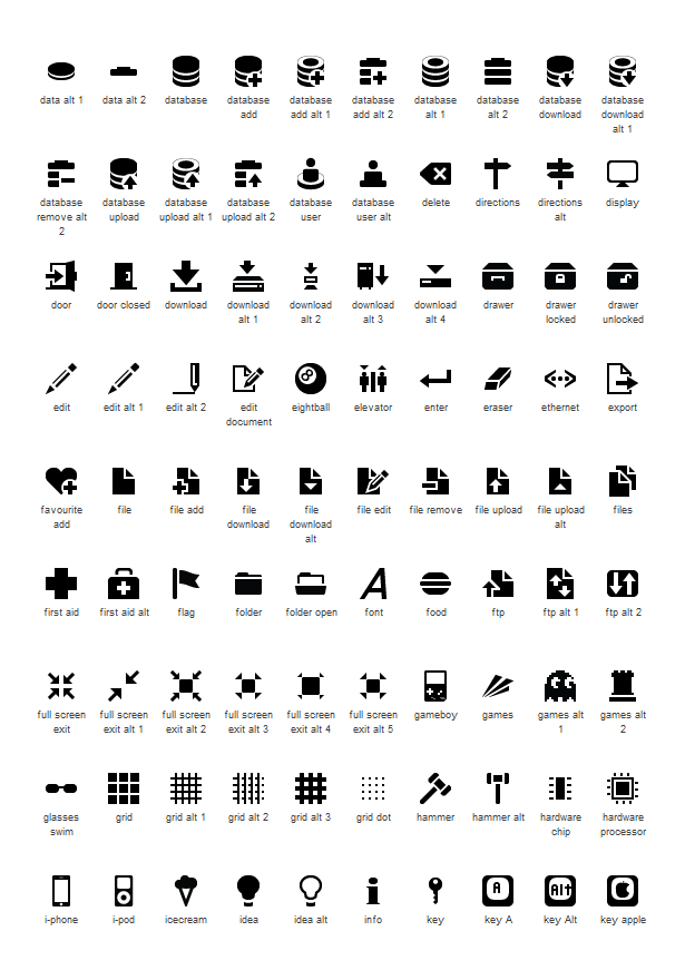 Windows Phone Default Icons