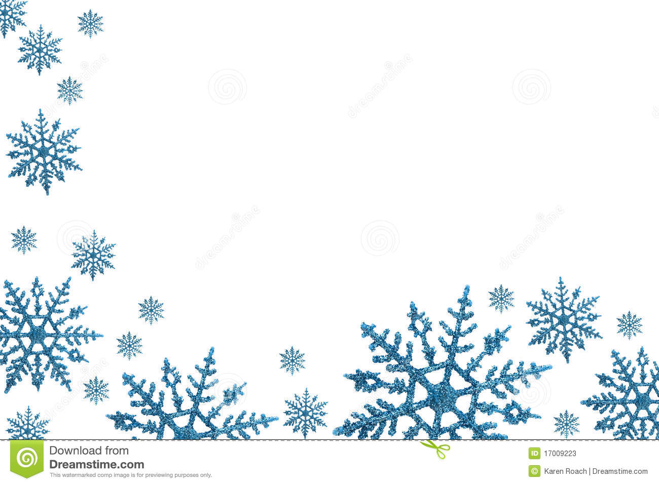 Winter Snowflakes Clip Art Borders Free