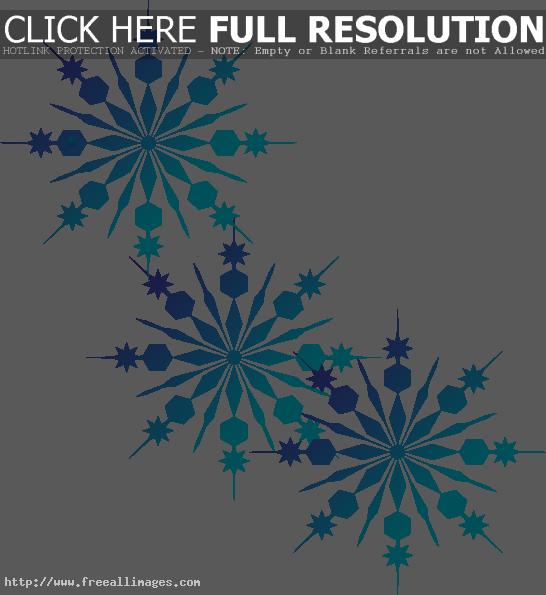 Winter Snowflakes Clip Art Free