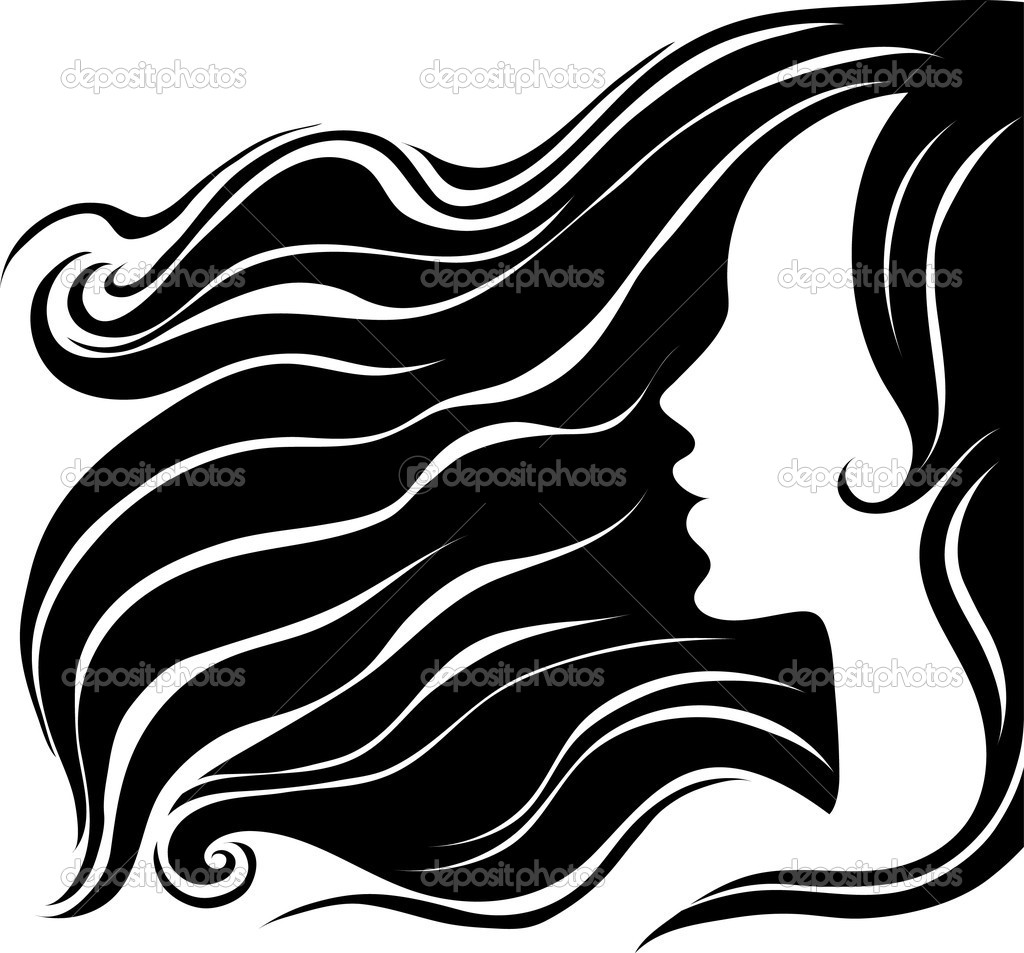 Woman Face Silhouette Vector