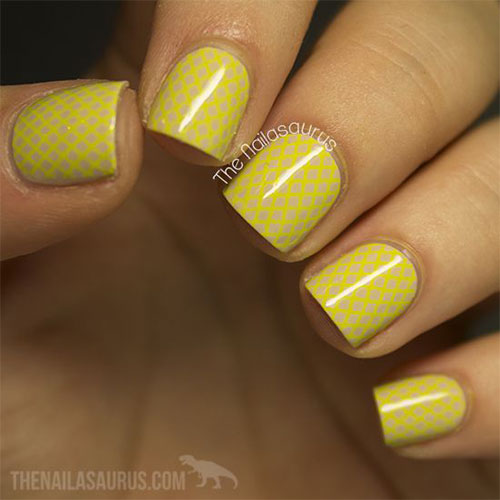 Yellow Nail Art Design