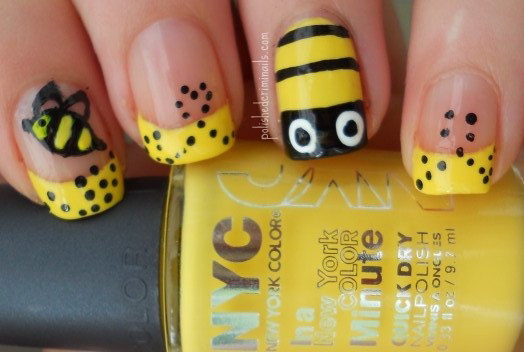 Yellow Nail Art Design