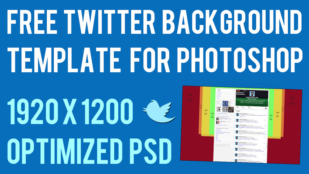 2014 Twitter Header Template PSD