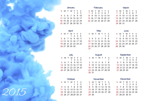 2015 Calendar Vector Design