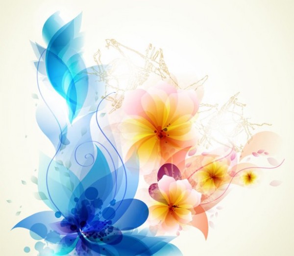 Abstract Floral Vector Art Abstract Floral Vector Art