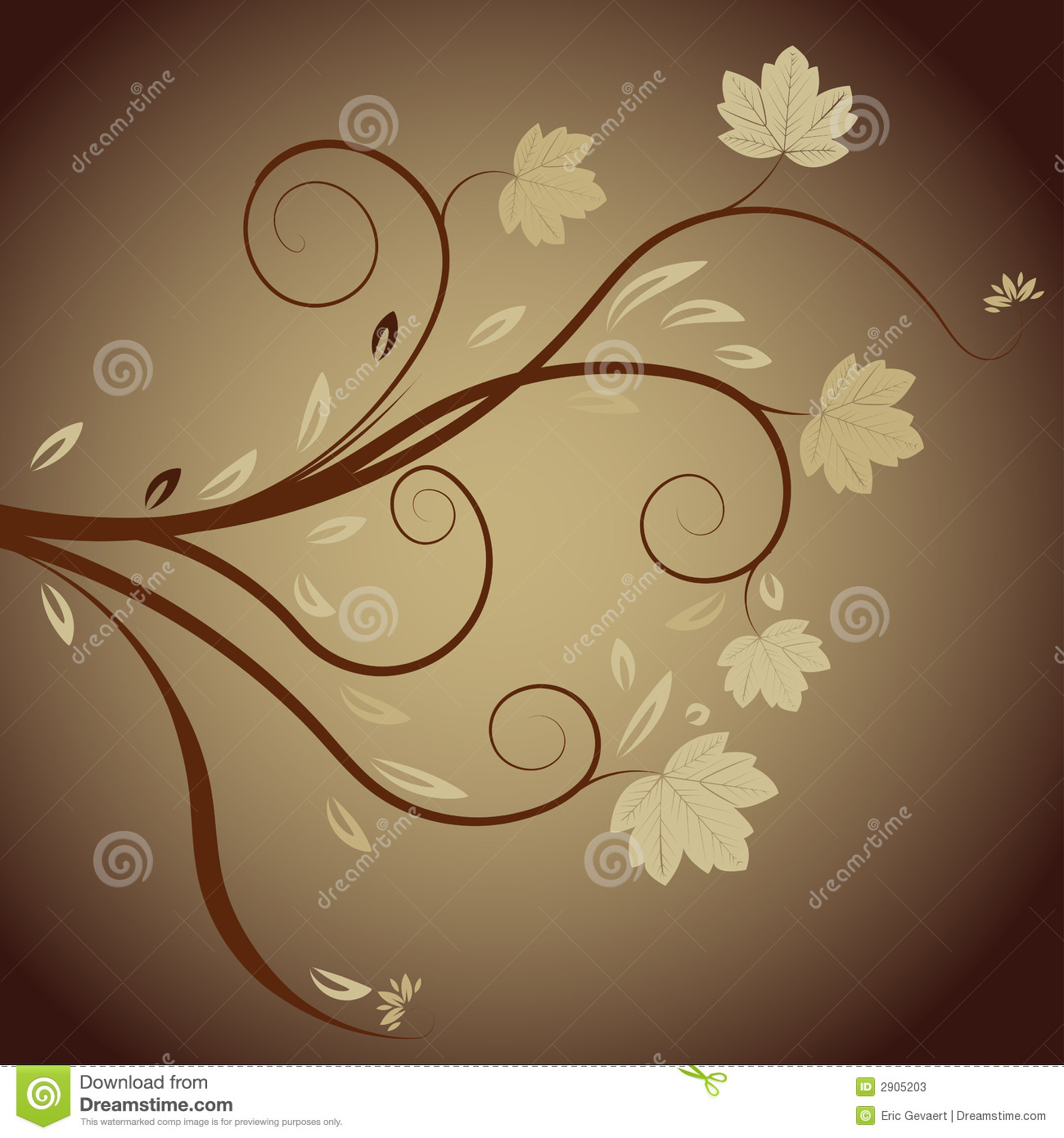 Abstract Vector Floral Design
