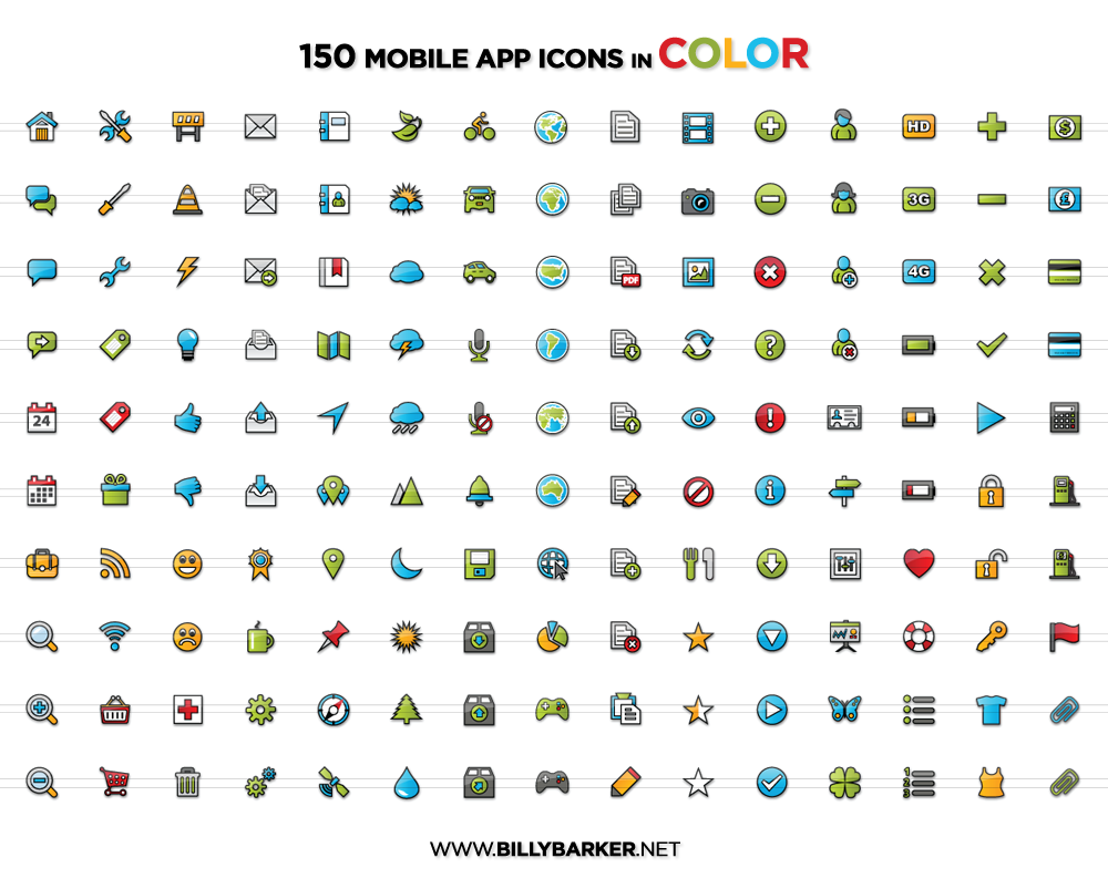 Android Mobile App Icons