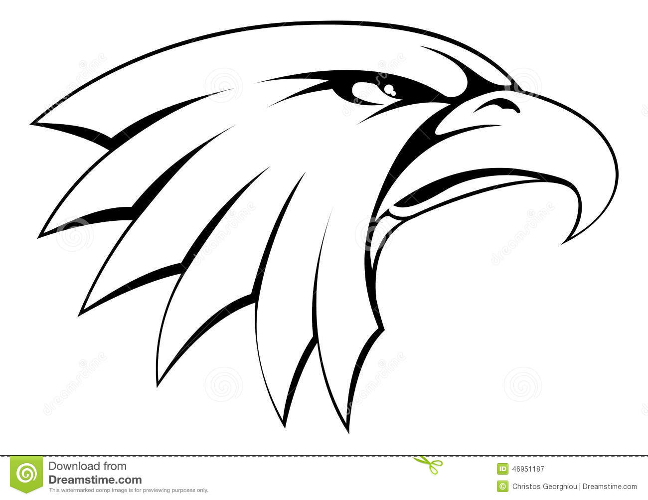 Bald Eagle Head Outline