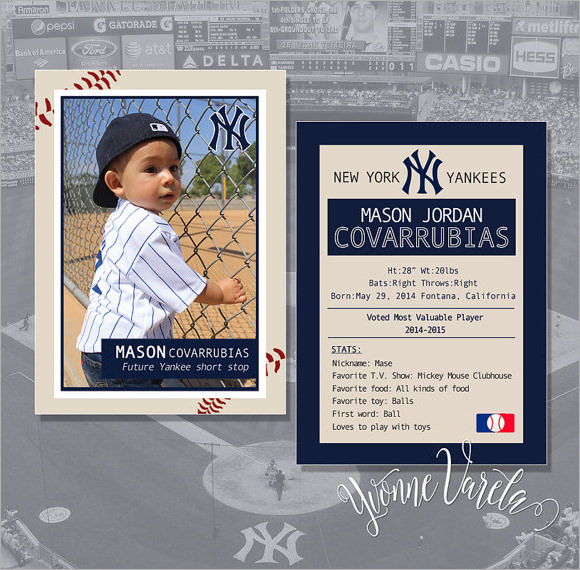 Baseball Card Template