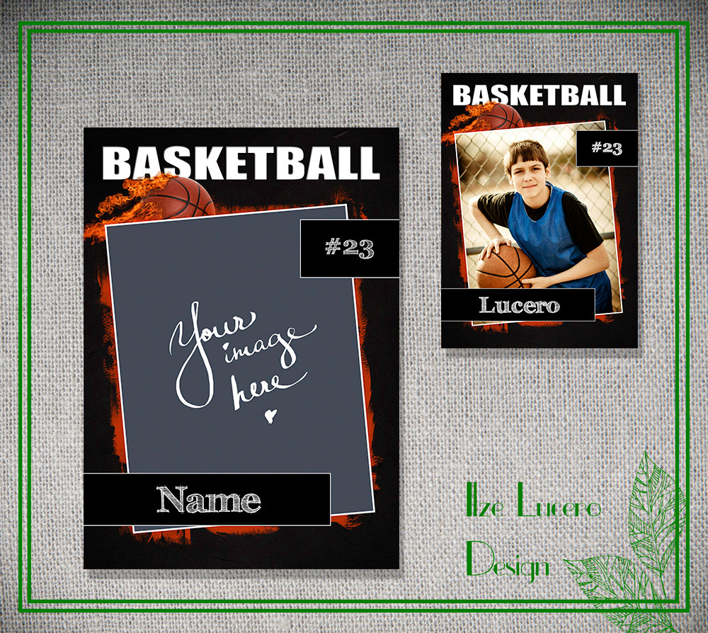 Basketball Trading Card Template