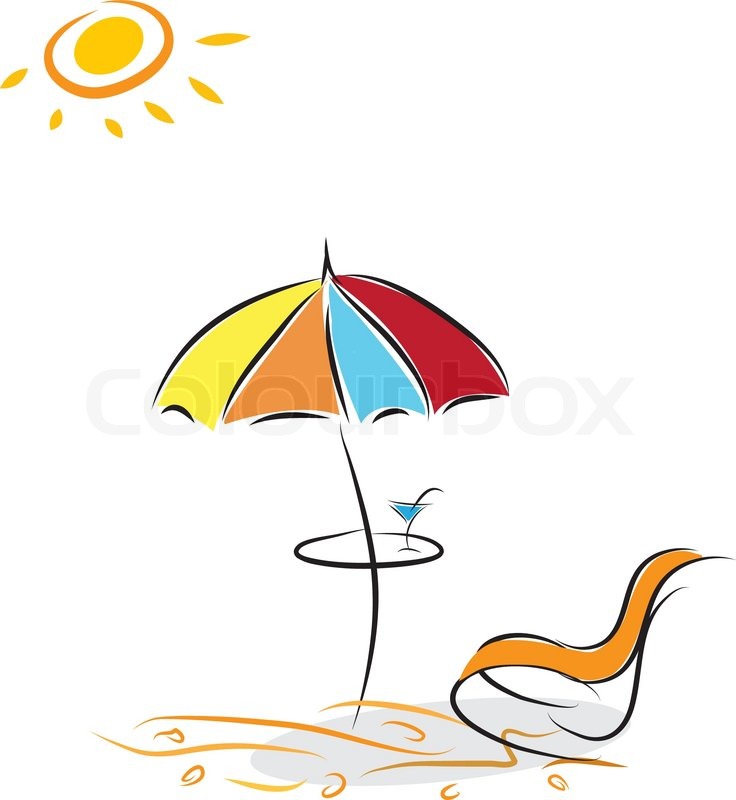 Beach Chair with Umbrella