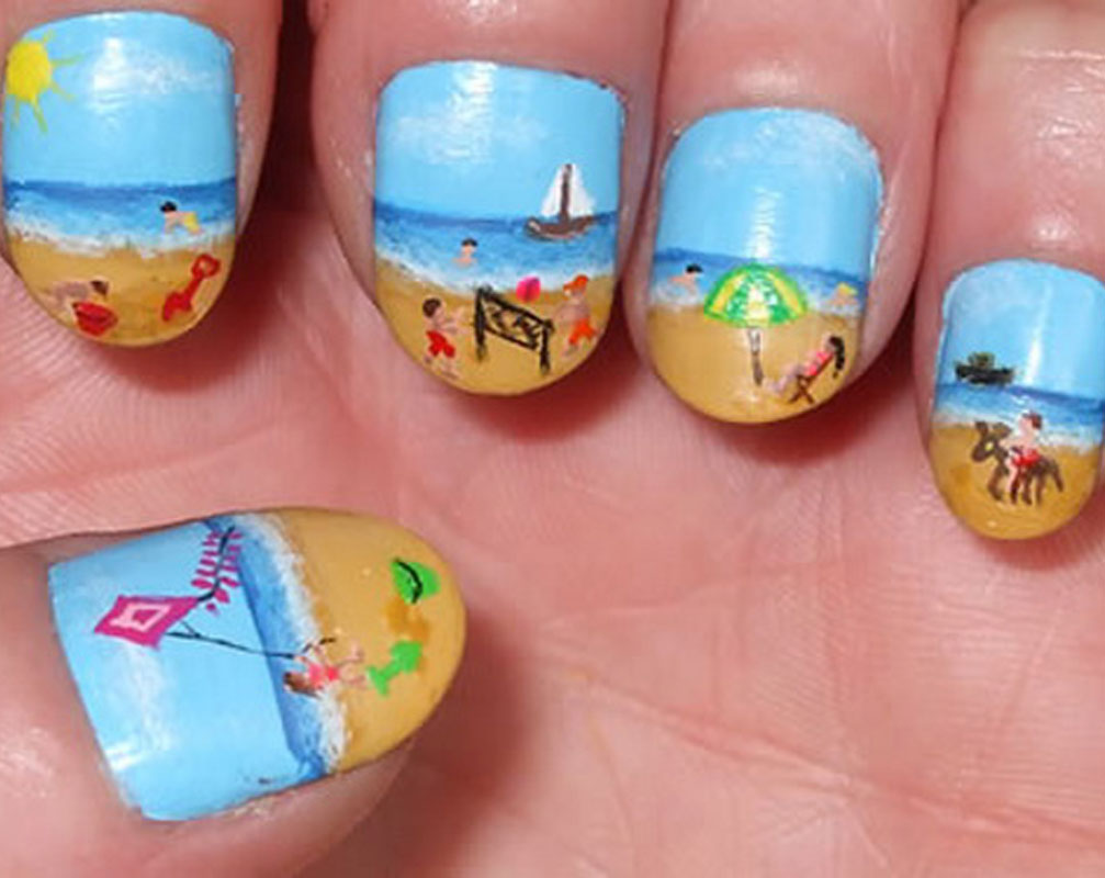 Beach Nail Art