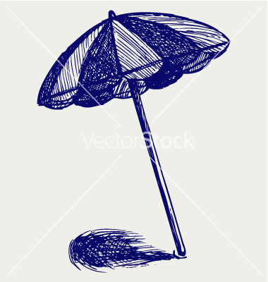 Beach Umbrella Sketch