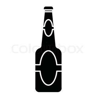 Beer Bottle Silhouette Vector