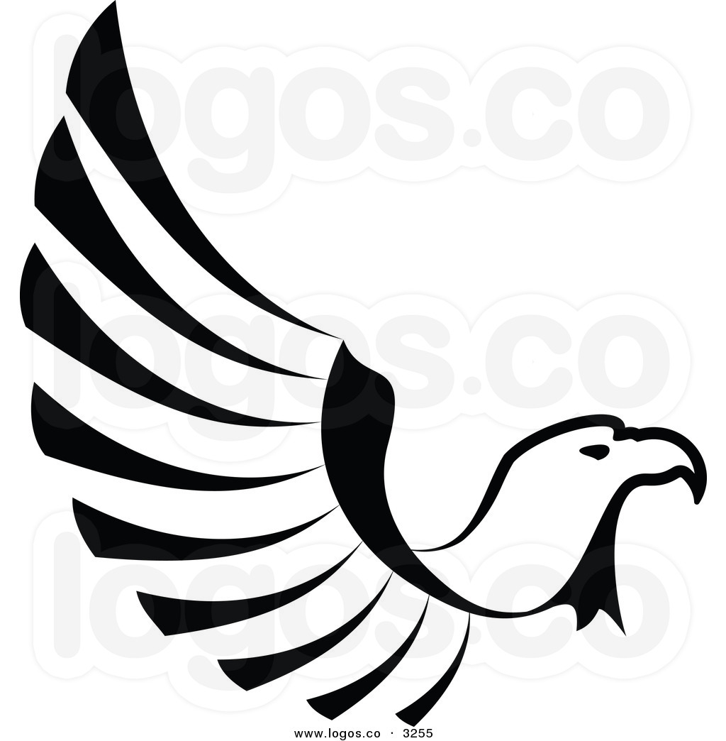 Black and White Eagle Logo