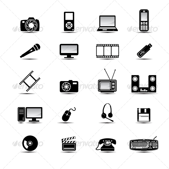 Black and White Icon Sets