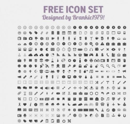 Black and White Icons Free