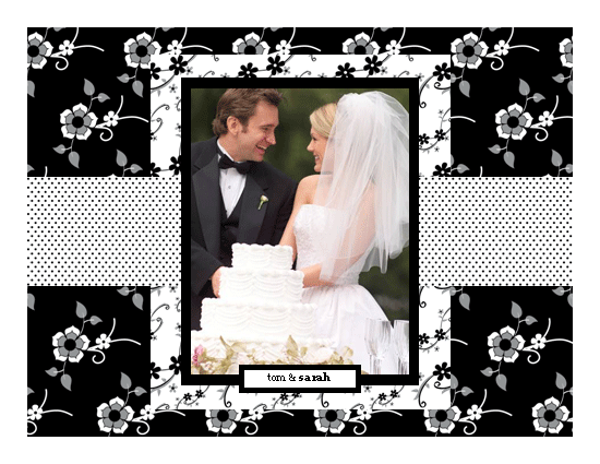 Black and White Wedding Album Templates