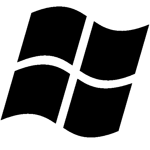 Black Windows Logo