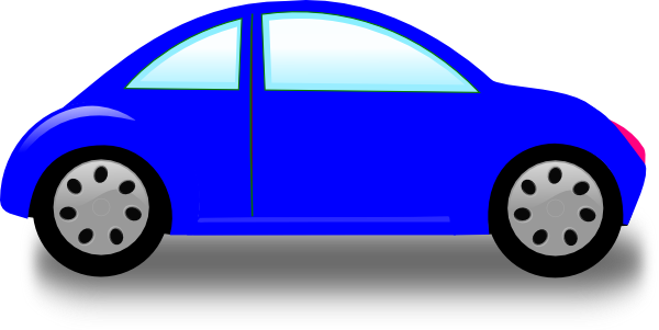 Blue Cartoon Car Clip Art