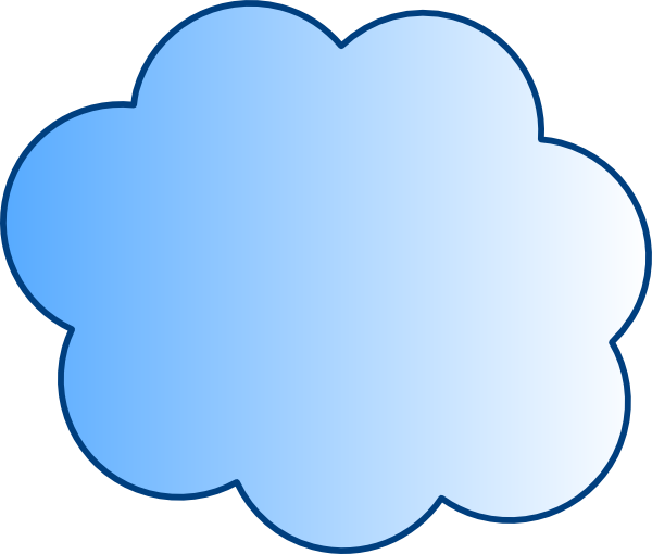 Blue Cloud Clip Art