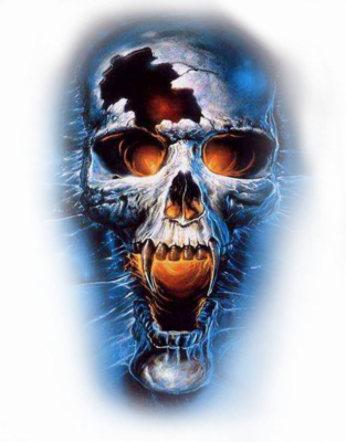 Blue Evil Wicked Scary Skulls Blue Evil Wicked Scary Skulls