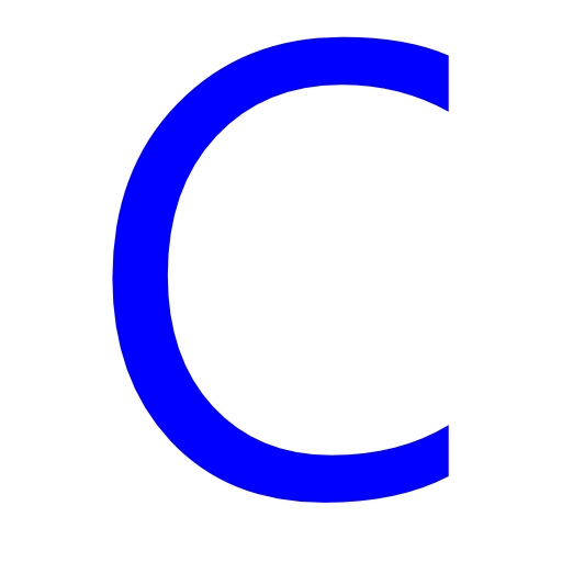 Blue Letter C