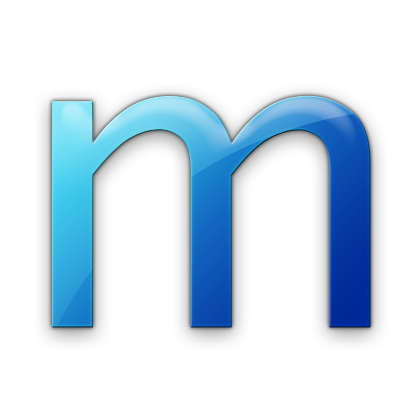 Blue Letter M