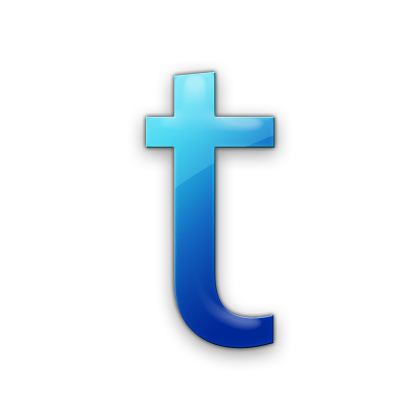 Blue Letter T Logo