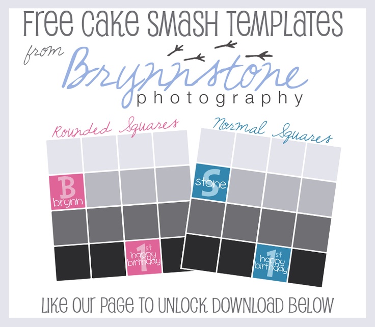 Cake Smash Photoshop Templates Free