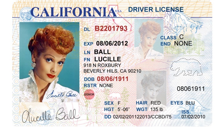 12 California Drivers License Template PSD Images