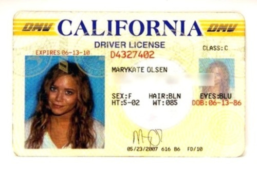 California Drivers License