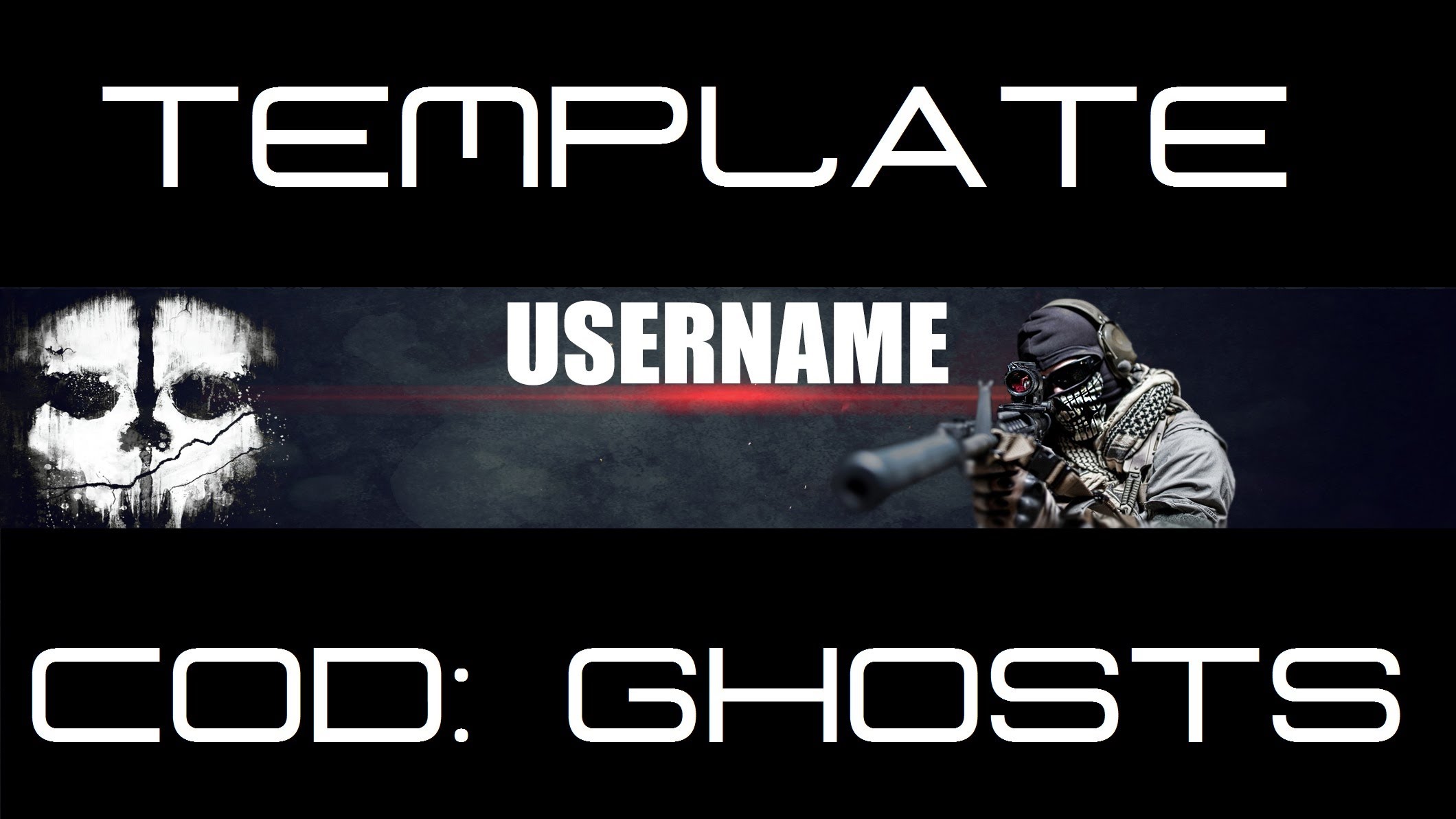 Call of Duty YouTube Banner Template