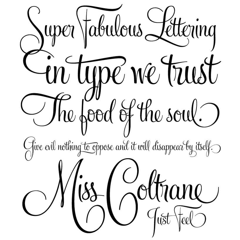 Calligraphy Tattoo Fonts