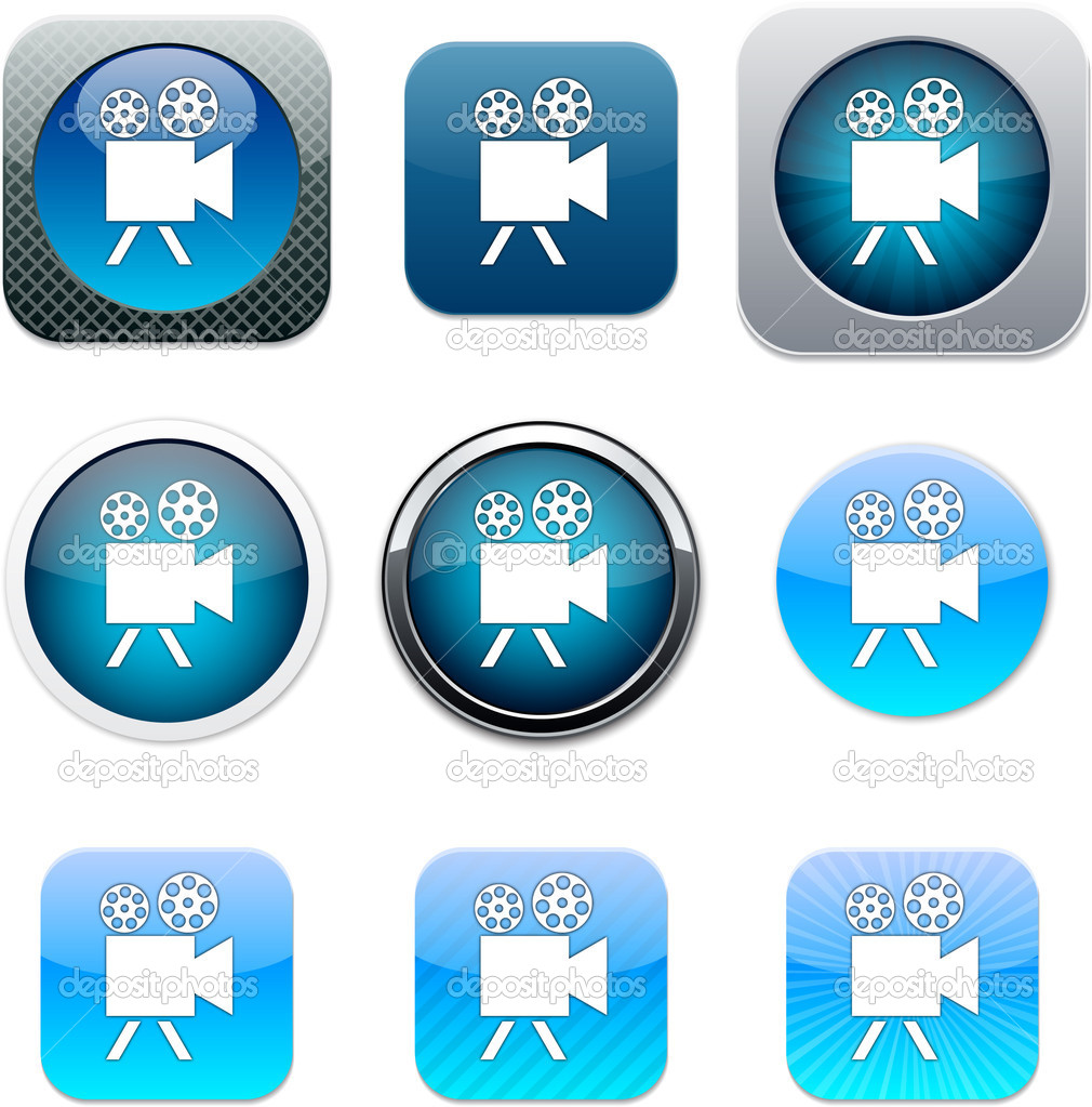 Camera App Icon Blue