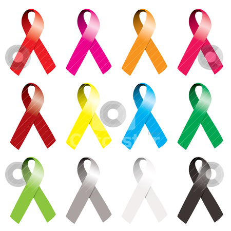 Cancer Awareness Ribbon Vector