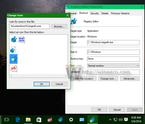 Change Shortcut Icons Windows 1.0