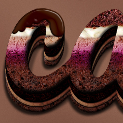 Chocolate Text Effect Photoshop Tutorial