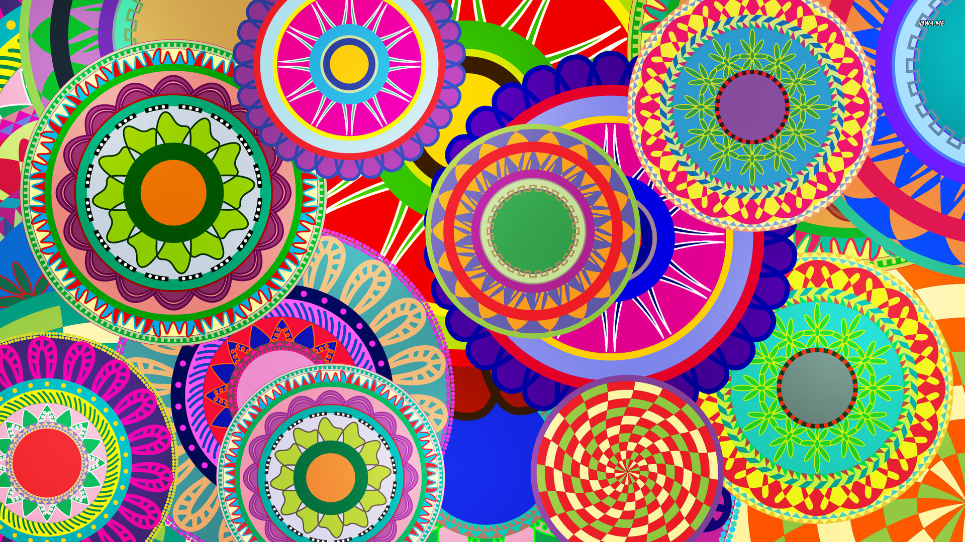 17 Colorful Flowers Vector Wallpaper Designs Images