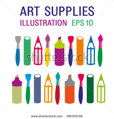 Craft Supplies Vector Art