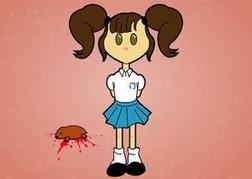 Creepy Little Girl Clip Art