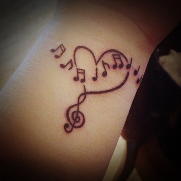 Cute Music Note Tattoos